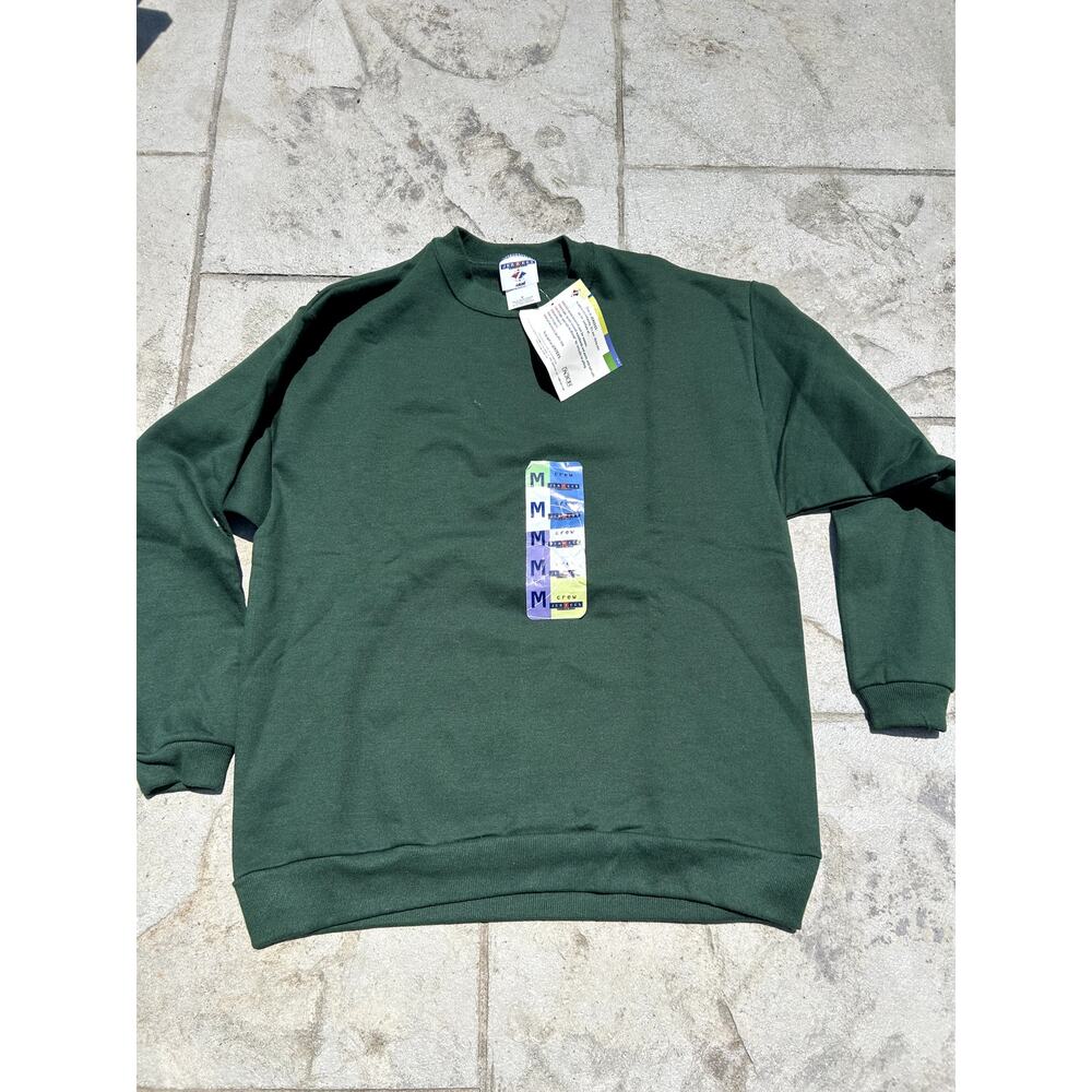 Vintage 90s Jerzees Crewneck Solid Green - New with tags